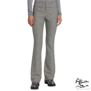 Alice + Olivia houndstooth bootcut trousers - Size 4 EUC